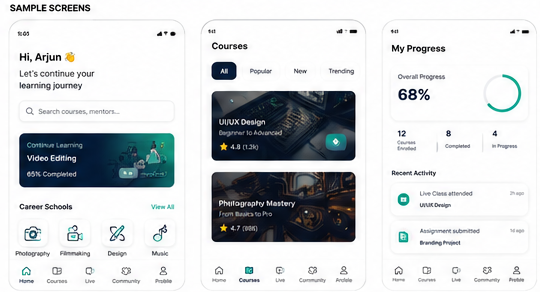 valuEd.academy app screen preview